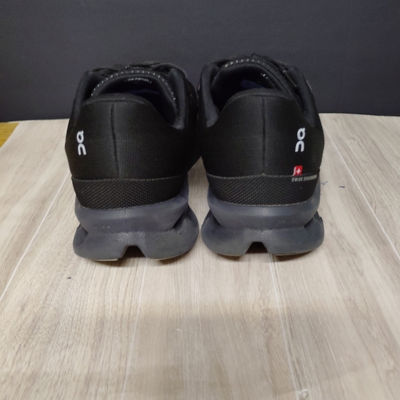 On Running Cloudtec Phase Black Athletic Running Shoes - Picture 3 of 11